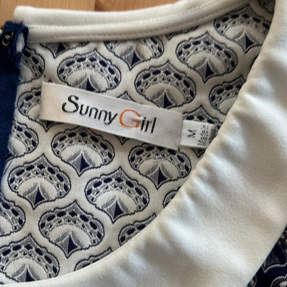 60’s style Sunny Girl Cocktail dress with Peter Pan collar - Picture 4 of 4